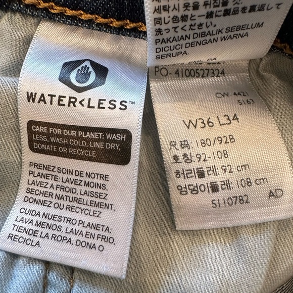 Levis 505 REGULAR FIT MEN'S JEANS Sz 36x34 - Picture 5 of 5